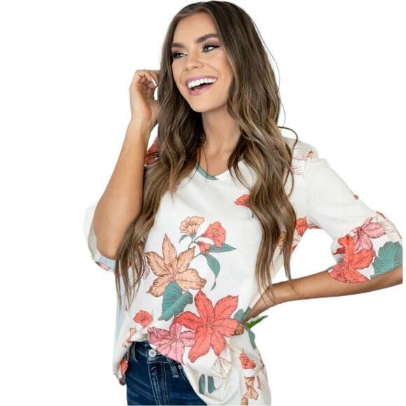 Cream N Sugar Vivian Top Sz 2X - Picture 1 of 6